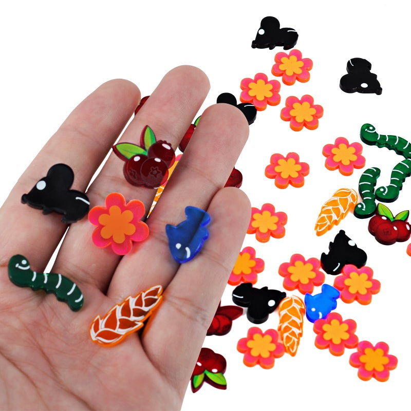 CZYY Wingspan Food Resource Tokens Included Nectar Set of 174 Acrylic Laser Cut Upgraded for Wingspan Board Game - Image 1